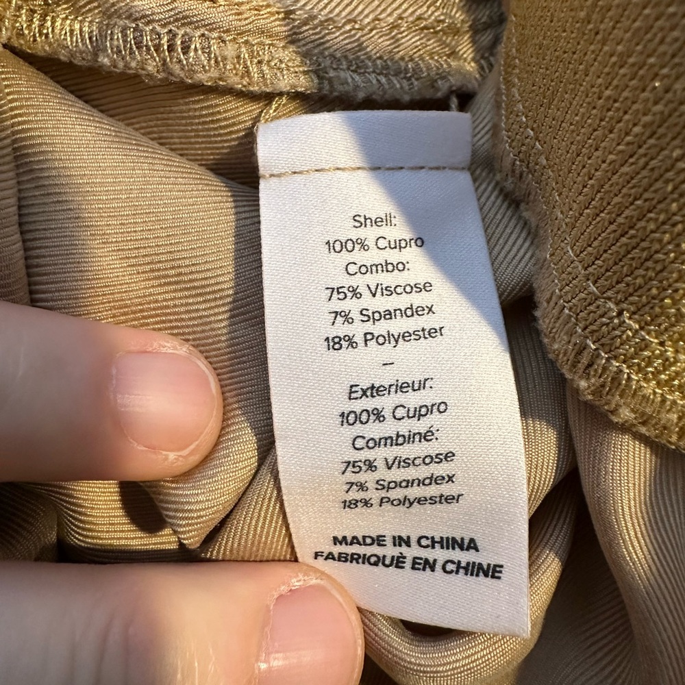 5 a7 Cinq a Sept Beige/ Gold Amia V-neck Jogger Jumpsuit Size Large - Picture 13 of 13